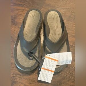 CROCS Olive Green Slip-On Shoes